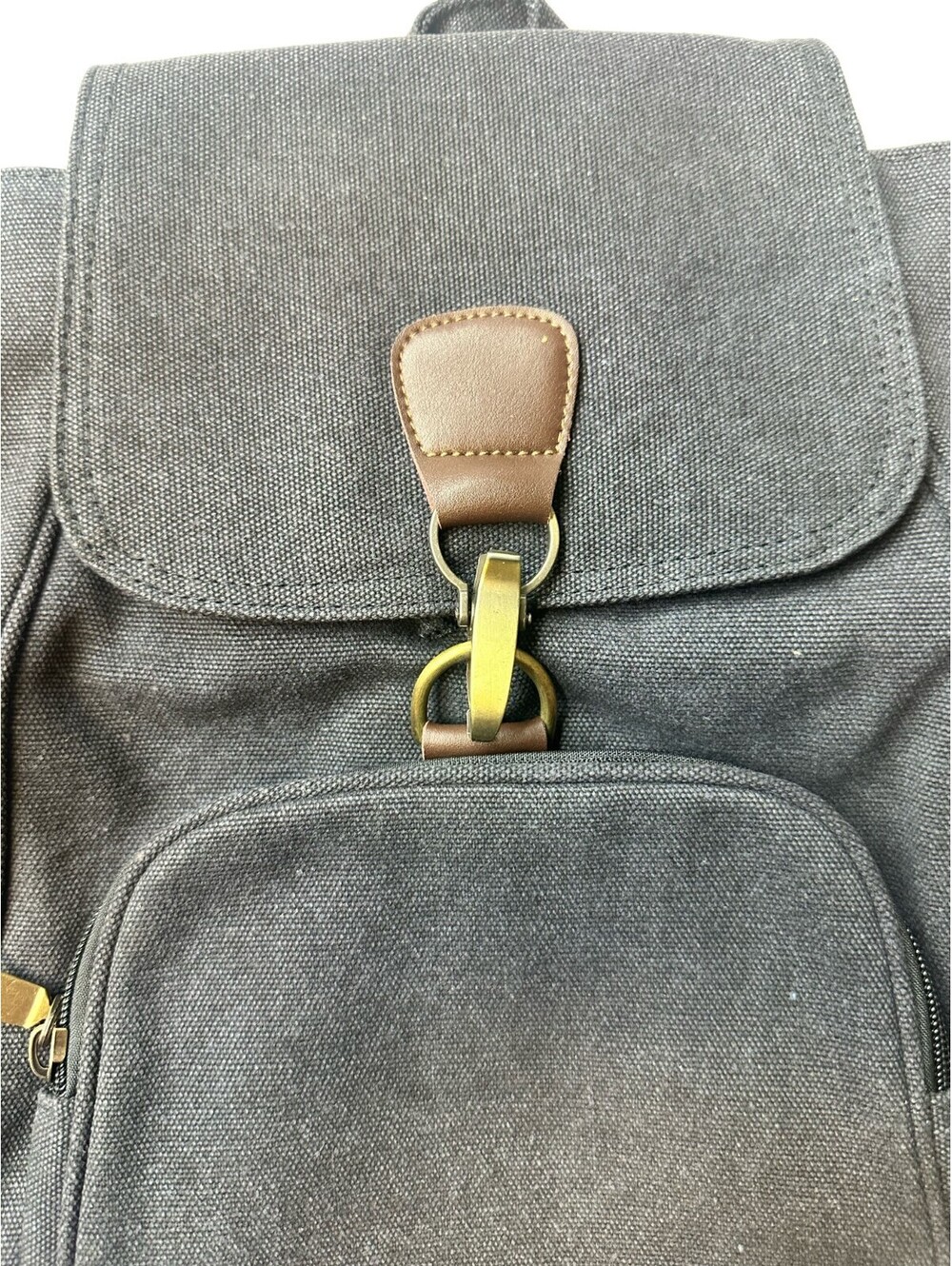 Blue Canvas Backpack - Picture 6 of 6